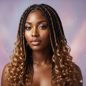 Ombre Brown Crochet Braiding Hair Extensions